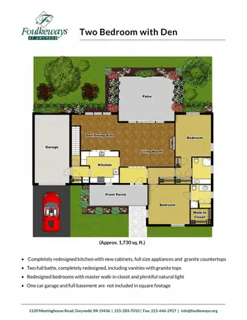 Floorplan of Foulkeways at Gwynedd, Assisted Living, Memory Care, Nursing Home, Independent Living, CCRC, Gwynedd, PA 11