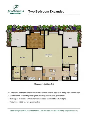 Floorplan of Foulkeways at Gwynedd, Assisted Living, Memory Care, Nursing Home, Independent Living, CCRC, Gwynedd, PA 13