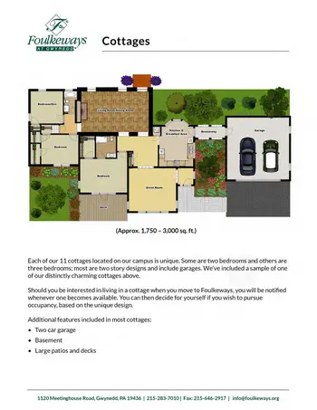 Floorplan of Foulkeways at Gwynedd, Assisted Living, Memory Care, Nursing Home, Independent Living, CCRC, Gwynedd, PA 16
