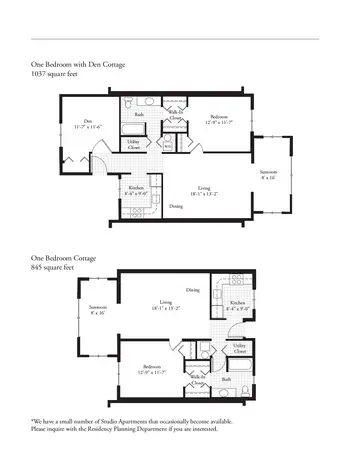 Floorplan of Foxdale Village, Assisted Living, Nursing Home, Independent Living, CCRC, State College, PA 15