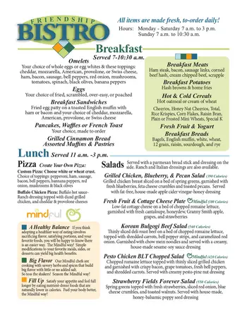 Dining menu of Foxdale Village, Assisted Living, Nursing Home, Independent Living, CCRC, State College, PA 7