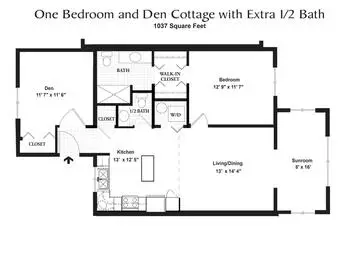 Floorplan of Foxdale Village, Assisted Living, Nursing Home, Independent Living, CCRC, State College, PA 9