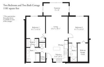 Floorplan of Foxdale Village, Assisted Living, Nursing Home, Independent Living, CCRC, State College, PA 12