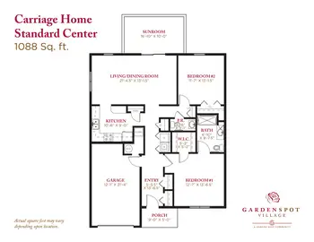 Floorplan of Garden Spot Village, Assisted Living, Nursing Home, Independent Living, CCRC, New Holland, PA 17