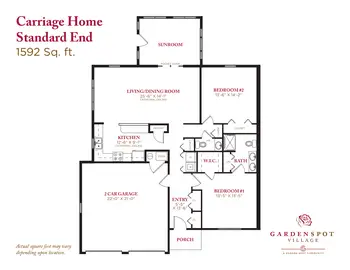 Floorplan of Garden Spot Village, Assisted Living, Nursing Home, Independent Living, CCRC, New Holland, PA 18