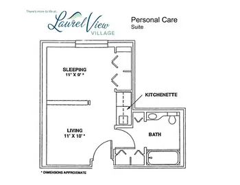 Floorplan of Laurel View Village, Assisted Living, Nursing Home, Independent Living, CCRC, Davidsville, PA 1