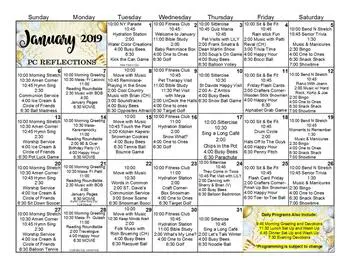 Activity Calendar of Laurel View Village, Assisted Living, Nursing Home, Independent Living, CCRC, Davidsville, PA 9