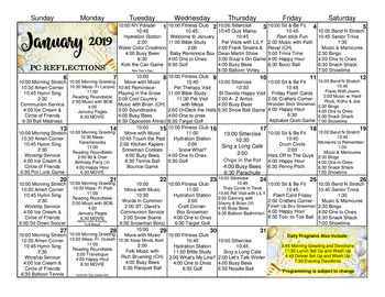 Activity Calendar of Laurel View Village, Assisted Living, Nursing Home, Independent Living, CCRC, Davidsville, PA 8