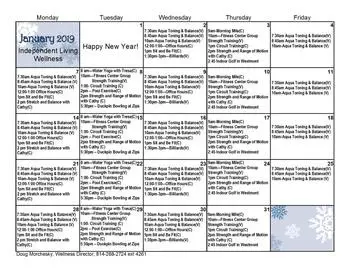 Activity Calendar of Laurel View Village, Assisted Living, Nursing Home, Independent Living, CCRC, Davidsville, PA 11