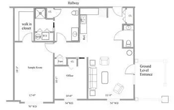 Floorplan of Londonderry Village, Assisted Living, Nursing Home, Independent Living, CCRC, Palmyra, PA 4