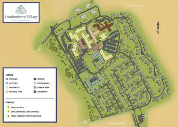 Campus Map of Londonderry Village, Assisted Living, Nursing Home, Independent Living, CCRC, Palmyra, PA 1