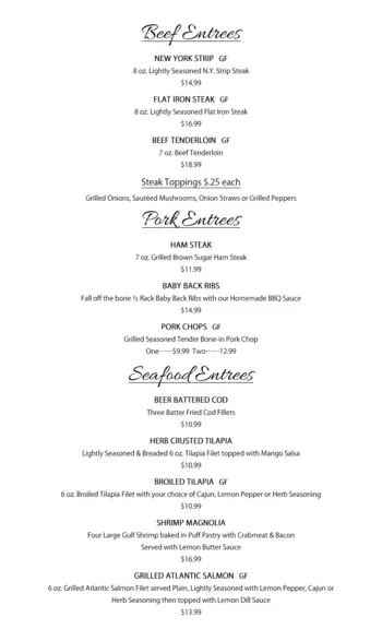 Dining menu of Londonderry Village, Assisted Living, Nursing Home, Independent Living, CCRC, Palmyra, PA 3