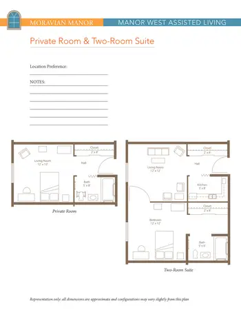 Floorplan of Moravian Manor, Assisted Living, Nursing Home, Independent Living, CCRC, Lititz, PA 5