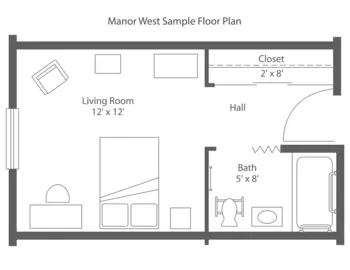 Floorplan of Moravian Manor, Assisted Living, Nursing Home, Independent Living, CCRC, Lititz, PA 7