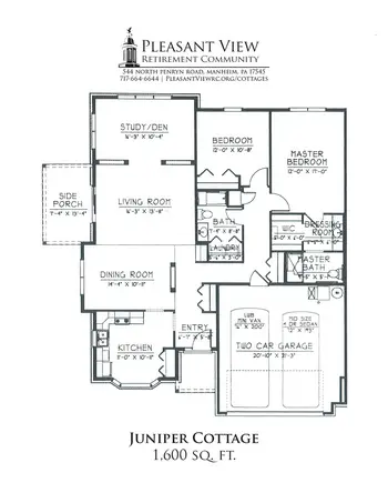 Floorplan of Pleasant View Retirement Community, Assisted Living, Nursing Home, Independent Living, CCRC, Manheim, PA 3