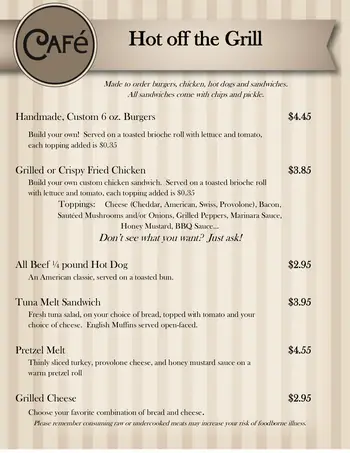 Dining menu of Pleasant View Retirement Community, Assisted Living, Nursing Home, Independent Living, CCRC, Manheim, PA 3