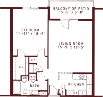 Floorplan of Riddle Village, Assisted Living, Nursing Home, Independent Living, CCRC, Media, PA 13