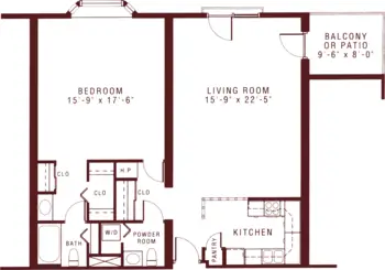 Floorplan of Riddle Village, Assisted Living, Nursing Home, Independent Living, CCRC, Media, PA 15