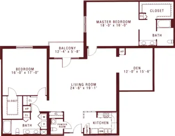Floorplan of Riddle Village, Assisted Living, Nursing Home, Independent Living, CCRC, Media, PA 19