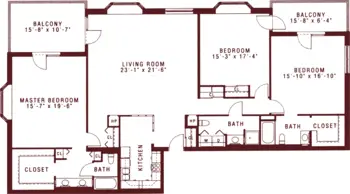 Floorplan of Riddle Village, Assisted Living, Nursing Home, Independent Living, CCRC, Media, PA 20