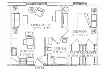 Floorplan of St. Paul's Senior Living Community, Assisted Living, Nursing Home, Independent Living, CCRC, Greenville, PA 1