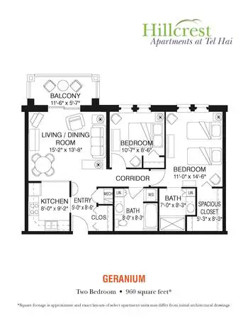 Floorplan of Tel Hai, Assisted Living, Nursing Home, Independent Living, CCRC, Honey Brook, PA 7