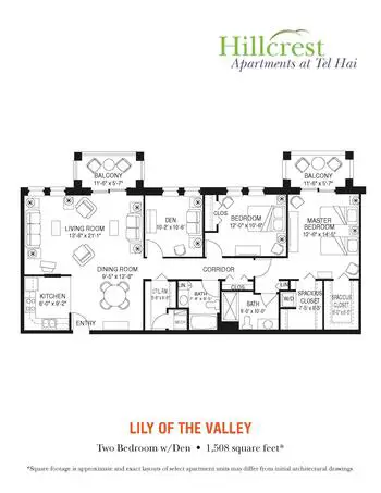 Floorplan of Tel Hai, Assisted Living, Nursing Home, Independent Living, CCRC, Honey Brook, PA 16