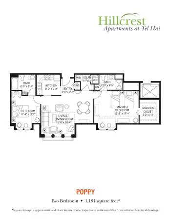 Floorplan of Tel Hai, Assisted Living, Nursing Home, Independent Living, CCRC, Honey Brook, PA 20