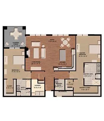 Floorplan of The Hill at Whitemarsh, Assisted Living, Nursing Home, Independent Living, CCRC, Lafayette Hill, PA 3