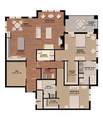 Floorplan of The Hill at Whitemarsh, Assisted Living, Nursing Home, Independent Living, CCRC, Lafayette Hill, PA 16