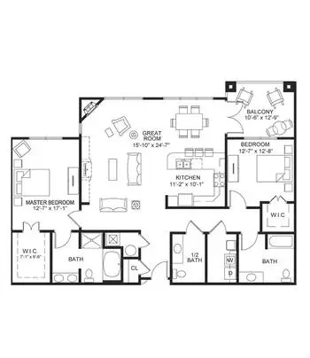 Floorplan of The Hill at Whitemarsh, Assisted Living, Nursing Home, Independent Living, CCRC, Lafayette Hill, PA 10