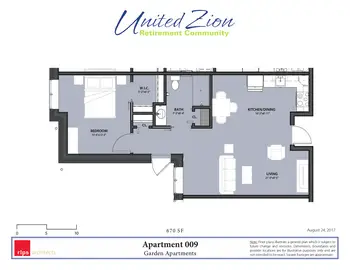 Floorplan of Zerbe Retirement Community, Assisted Living, Nursing Home, Independent Living, CCRC, Narvon, PA 11