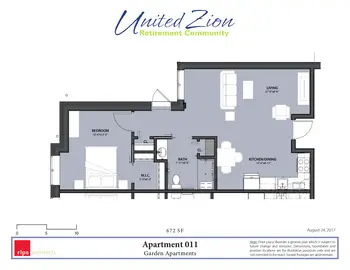 Floorplan of Zerbe Retirement Community, Assisted Living, Nursing Home, Independent Living, CCRC, Narvon, PA 12