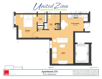 Floorplan of Zerbe Retirement Community, Assisted Living, Nursing Home, Independent Living, CCRC, Narvon, PA 13