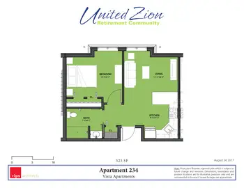 Floorplan of Zerbe Retirement Community, Assisted Living, Nursing Home, Independent Living, CCRC, Narvon, PA 16