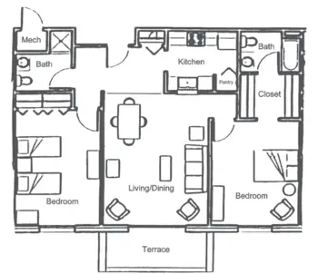 Floorplan of Clemson Downs, Assisted Living, Nursing Home, Independent Living, CCRC, Clemson, SC 10