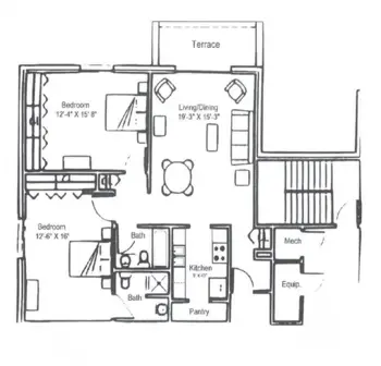 Floorplan of Clemson Downs, Assisted Living, Nursing Home, Independent Living, CCRC, Clemson, SC 13