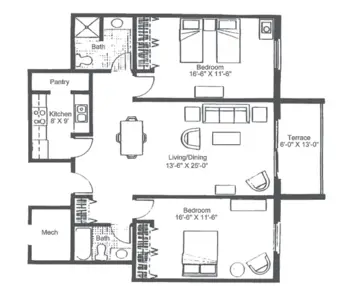 Floorplan of Clemson Downs, Assisted Living, Nursing Home, Independent Living, CCRC, Clemson, SC 18