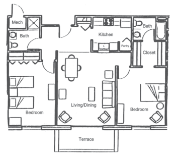 Floorplan of Clemson Downs, Assisted Living, Nursing Home, Independent Living, CCRC, Clemson, SC 19