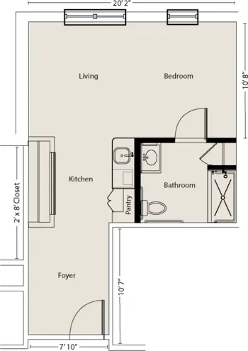 Floorplan of The Manor, Assisted Living, Nursing Home, Independent Living, CCRC, Florence, SC 12