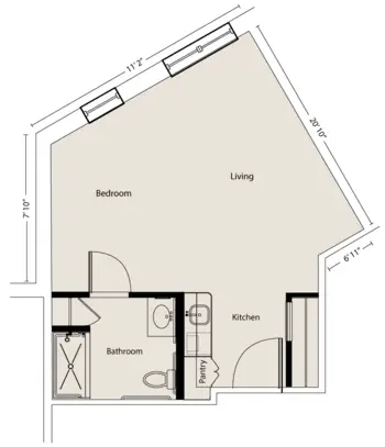 Floorplan of The Manor, Assisted Living, Nursing Home, Independent Living, CCRC, Florence, SC 13