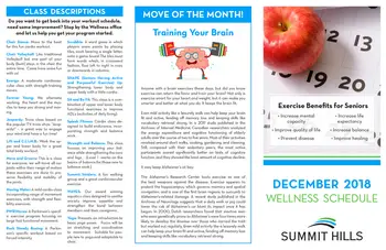 Activity Calendar of Summit Hills, Assisted Living, Nursing Home, Independent Living, CCRC, Spartanburg, SC 4