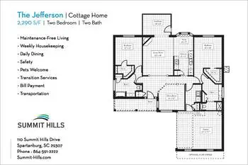 Floorplan of Summit Hills, Assisted Living, Nursing Home, Independent Living, CCRC, Spartanburg, SC 10