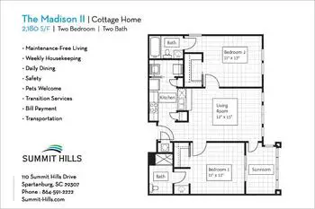 Floorplan of Summit Hills, Assisted Living, Nursing Home, Independent Living, CCRC, Spartanburg, SC 11