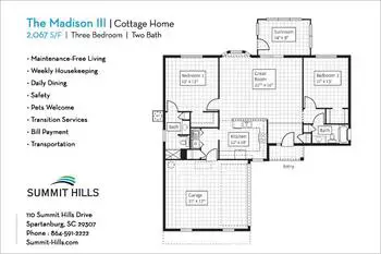 Floorplan of Summit Hills, Assisted Living, Nursing Home, Independent Living, CCRC, Spartanburg, SC 12