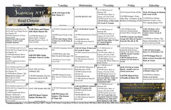 Activity Calendar of Bishop Gadsden, Assisted Living, Nursing Home, Independent Living, CCRC, Charleston, SC 5