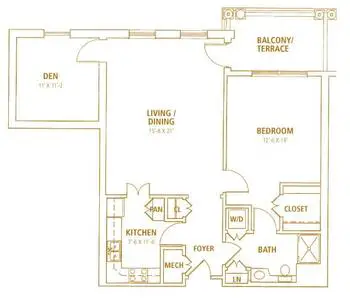 Floorplan of Bishop Gadsden, Assisted Living, Nursing Home, Independent Living, CCRC, Charleston, SC 9