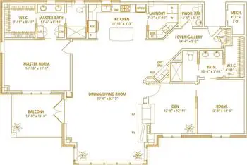 Floorplan of Bishop Gadsden, Assisted Living, Nursing Home, Independent Living, CCRC, Charleston, SC 14