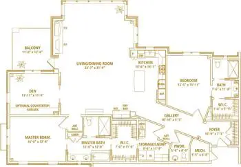 Floorplan of Bishop Gadsden, Assisted Living, Nursing Home, Independent Living, CCRC, Charleston, SC 16