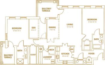 Floorplan of Bishop Gadsden, Assisted Living, Nursing Home, Independent Living, CCRC, Charleston, SC 20